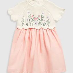 Girls Embroidered Fit & Flare Dress-image-68