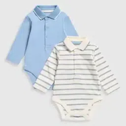 Boys Pack of 2 Cotton Bodysuits-picture-17