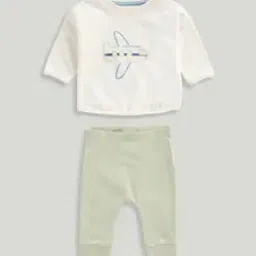 Boys Aeroplane Print T-Shirt & Joggers Set-image-43