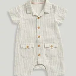 Infants Striped Cotton Romper-image-78
