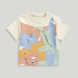 mothercare Boys Junglemania Print Boxy Fit Round-Neck T-Shirt-picture-33