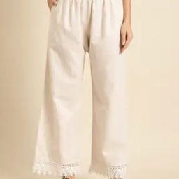 Lace Flax Border Palazzos-image-6