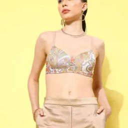 Floral Print Lightly-Padded T-Shirt Bra-picture-43