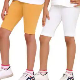Girls Regular Fit Cotton Shorts-image-2