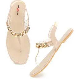 T-strap Sandals with Metal Accent-image-15