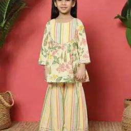 readiprint Girls Floral Print 2-Piece Kurta Set-picture-21