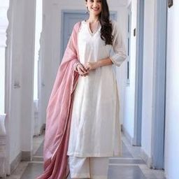 Women Embroidery A-Line Kurta with Pants & Dupatta-picture-17