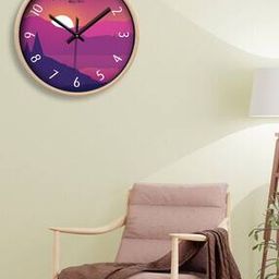Printed Round Analogue Wall Clock-21