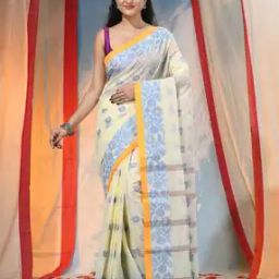 Mine Kolka Floral Woven Designer Saree-image-1