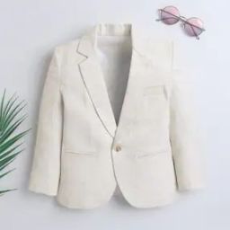 Boys Lapel Neck Full Length Sleeve Blazer-picture-28