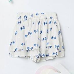 Girls Rayon Floral Print Skorts-image-4
