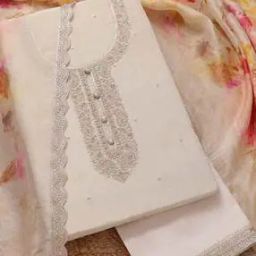  Women Embellished Unstitched Dress Material-image-42