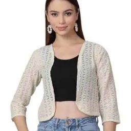 Women Self-design Short Shrug-22