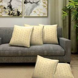 Set of 5 Embroidered Cushion Cover 16" x 16"-15
