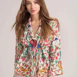 Floral Print V-neck Top-image-36