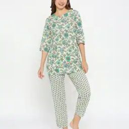 Floral Print Straight Kurta with Pants-picture-40