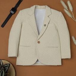 Boys Cotton Self-Design Blazer -41