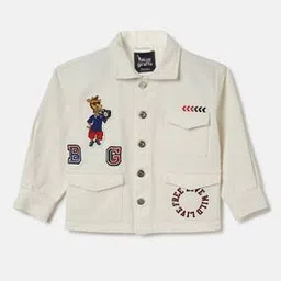blue giraffe Boys Patch-work Regular Fit Shirt-picture-1