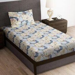 180 TC Geometric Print Single Bedsheet with Pillow Cover-image-28