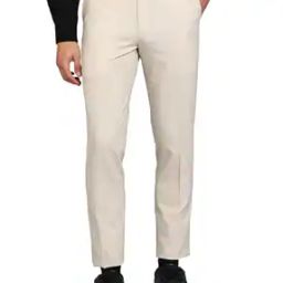 Men Slim Fit Flat-Front Trouser-image-26