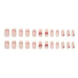 Set of 24 Artificial Reusable Nails in Glitter-47