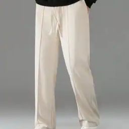 Men Baggy Fit Pants with Single-Pleat Front-picture-12