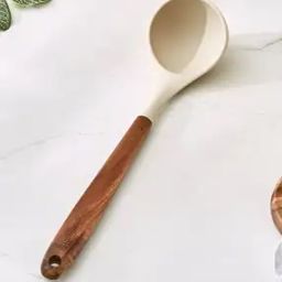 Zeta Silicone Ladle with Wooden Handle-image-49