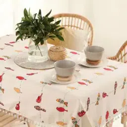 Printed 4-Seater Anti Skid Table Cloth-49