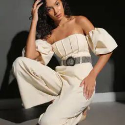 Women Off-Shoulder Regular Fit Jumpsuit-image-31