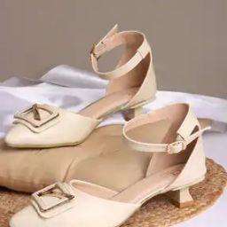Women Slip-On Kitten Heeled Sandals-45