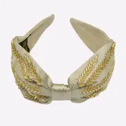 Knotted Hair Band with Embellishments-image-32