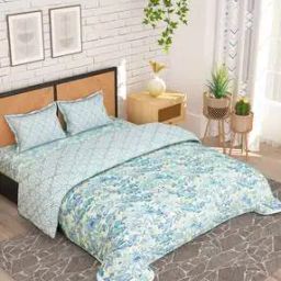180 TC Floral Print Double-Size Bedding Set-35
