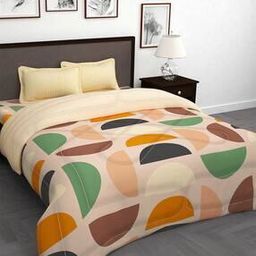 180 TC Geometric Print Double Bedding Set-image-31