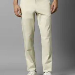 Men Slim Fit Flat-Front Chinos-image-2