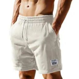 Men Ribbed Regular Fit Shorts with Insert Pockets-picture-52