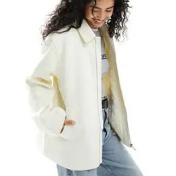 Women Quilt Lined Harrington Jacket-40