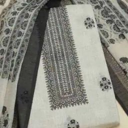 Women Embroidered 3-Piece Unstitched Dress Material-image-83