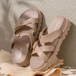 Women Double-Strap Open-Toe Slides-image-47