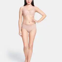 Padded Wired Full Coverage High Apex Lace Bra  - BRA87601-image-6
