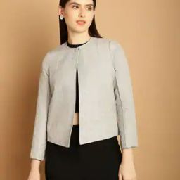 Women Checked Regular Fit Jacket-47