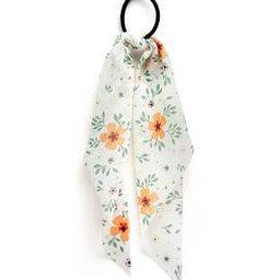 Floral Print Hair Tie with Knot Accent-picture-13