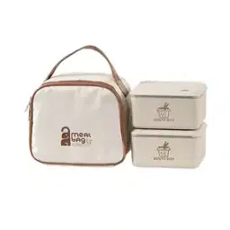 Set of 2 Steel Lunch Box Containers-48