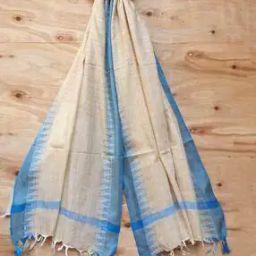 Geometric Pattern Dupatta with Tassels-image-26