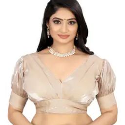 Women V-Neck Back-Open Blouse-image-90