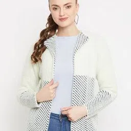zigo Striped Wool Cardigan with Insert Pockets-picture-26