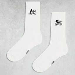 asos design Men Pack of 2 Disney Mickey Mouse Embroidered Socks-picture-29
