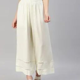 Embroidered Straight Fit Palazzos-image-36