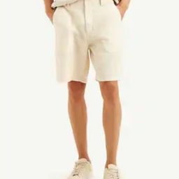 Men Waffle-Knit Tapered Fit Shorts-image-92