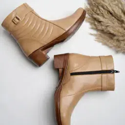 Girls Ankle-Length Boots with Side-Zip Closure-picture-1