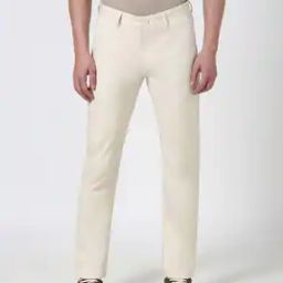 Men Slim Fit Flat-Front Chinos-image-44